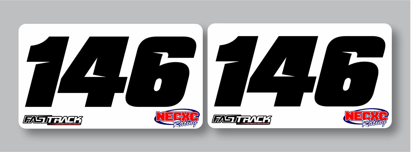 Woods Racing Helmet Numbers