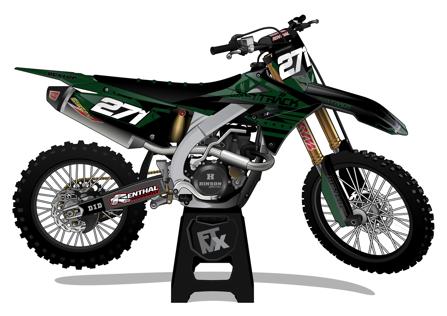 Team USA Green For Suzuki