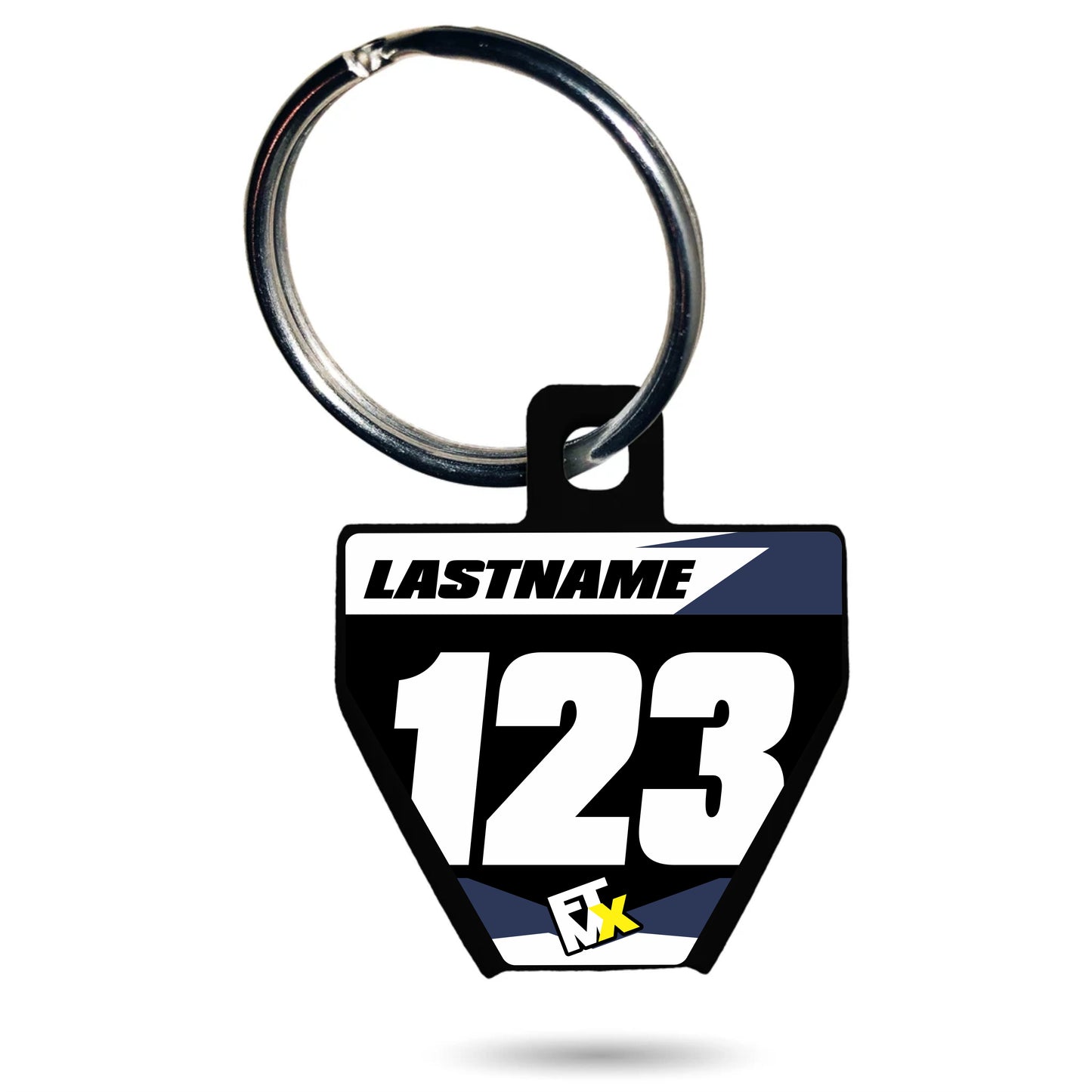 Husky Style Number Plate Keychain