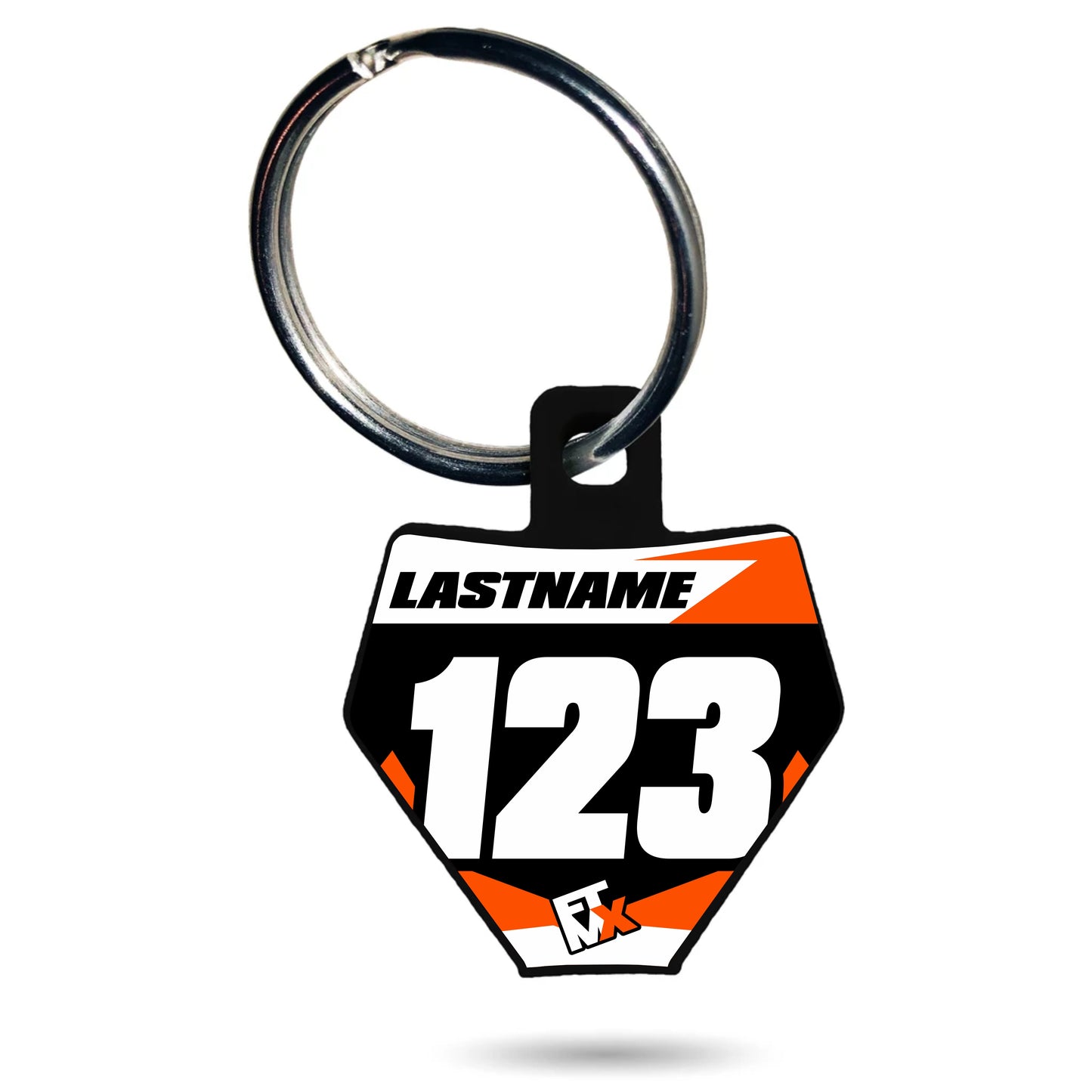 KTM Style Number Plate Keychain