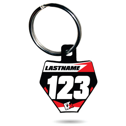 Gas Gas Style Number Plate Keychain