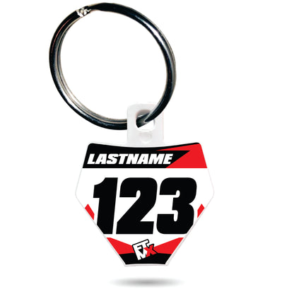 Gas Gas Style Number Plate Keychain