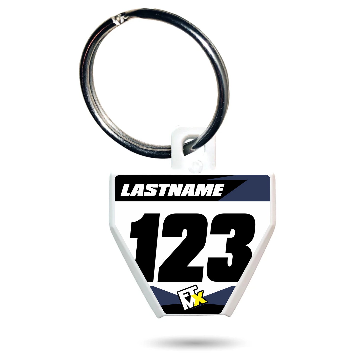 Husky Style Number Plate Keychain