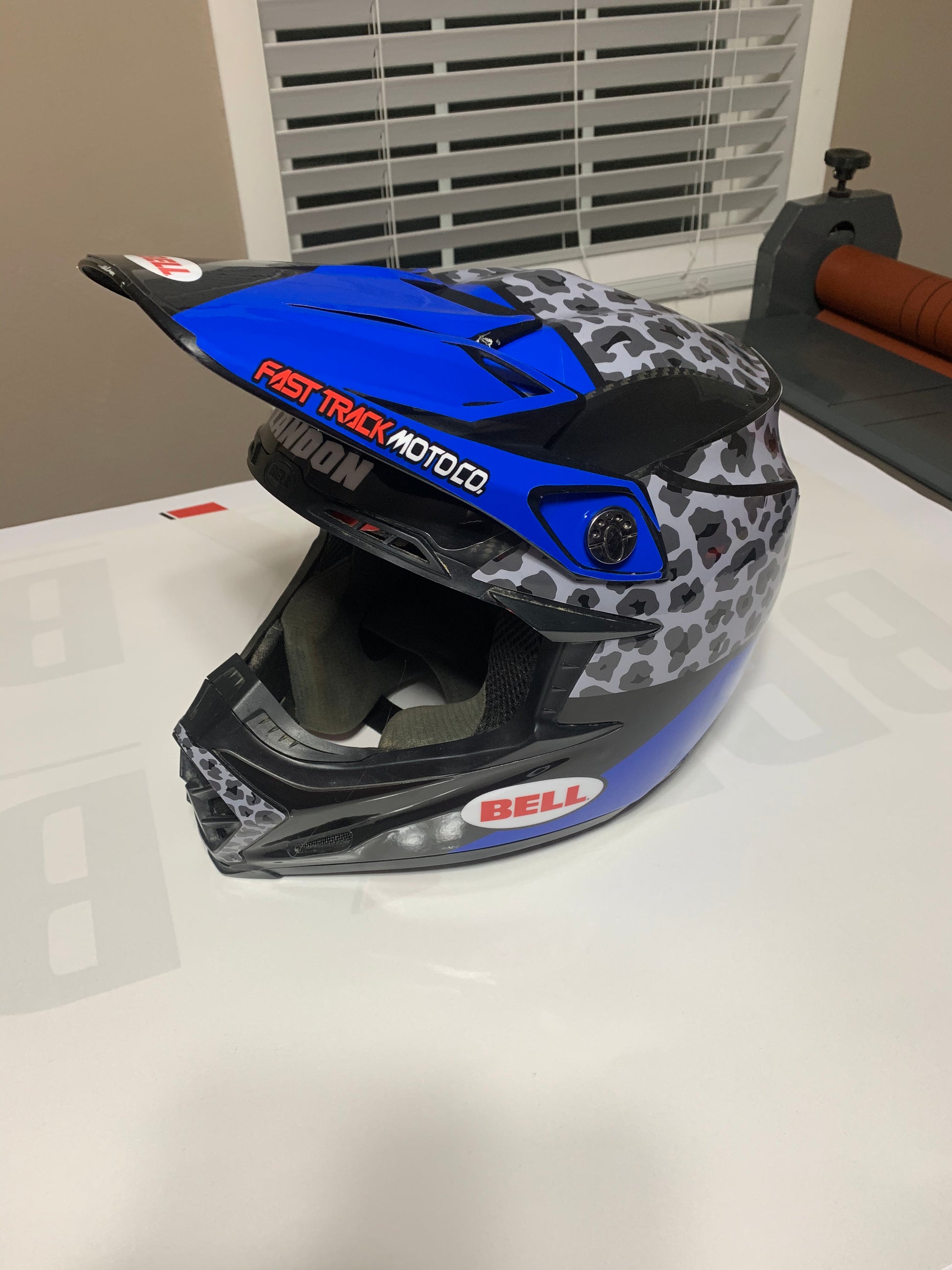 Custom MX Helmet Wrap – Fast Track Moto Co.