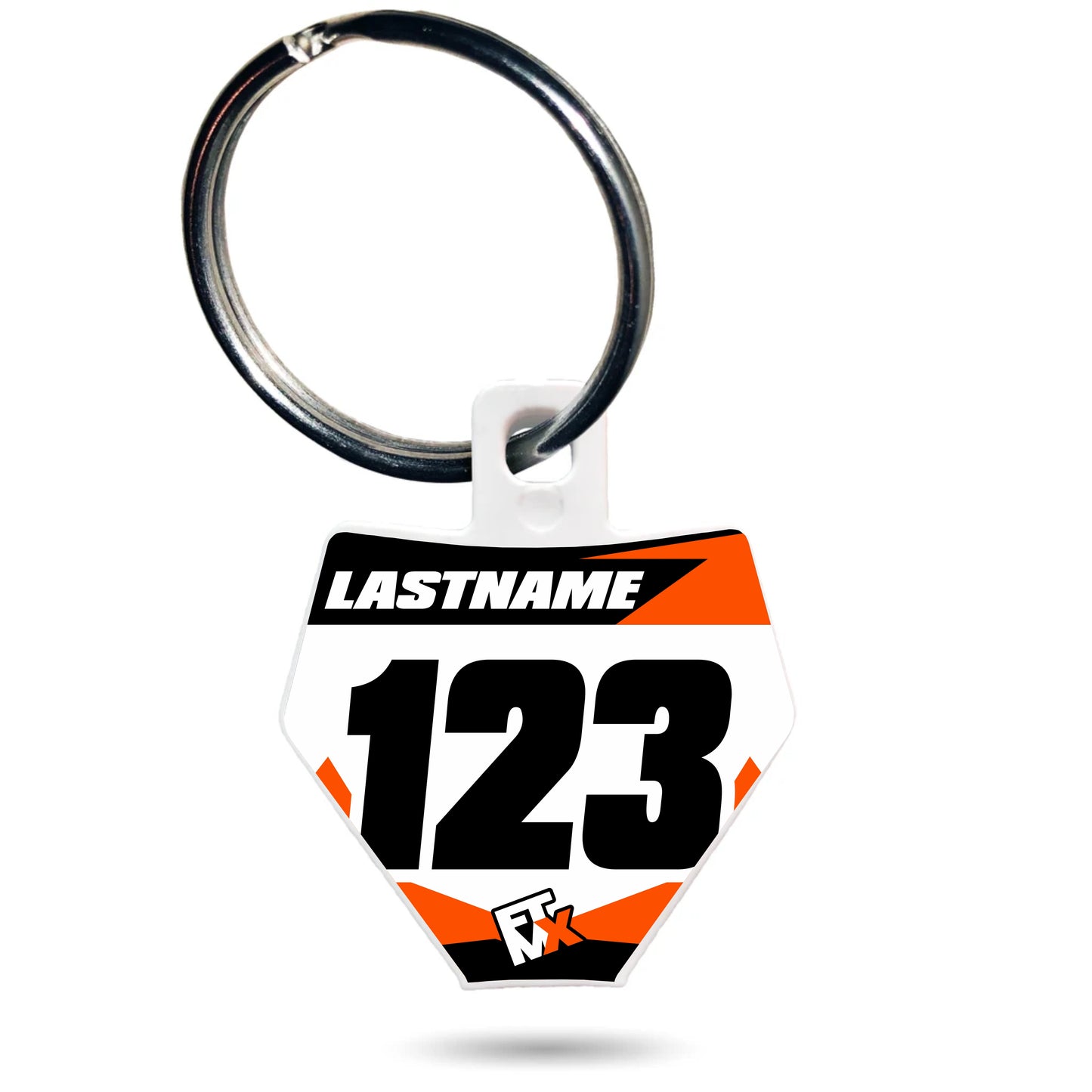 KTM Style Number Plate Keychain