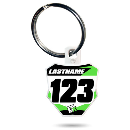Kawasaki Style Number Plate Keychain