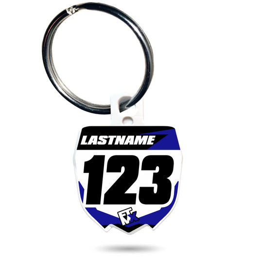 Yamaha Style Number Plate Keychain